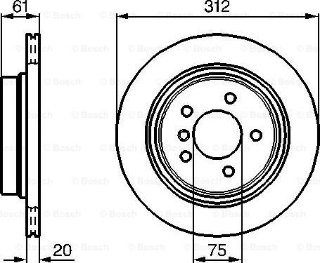 BOSCH 0 986 478 763 - Bremžu diski adetalas.lv