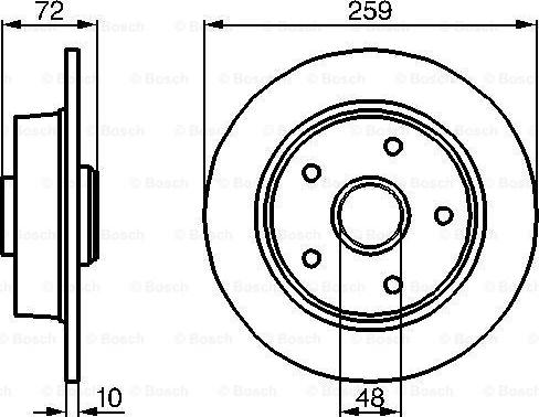 BOSCH 0 986 478 700 - Bremžu diski adetalas.lv