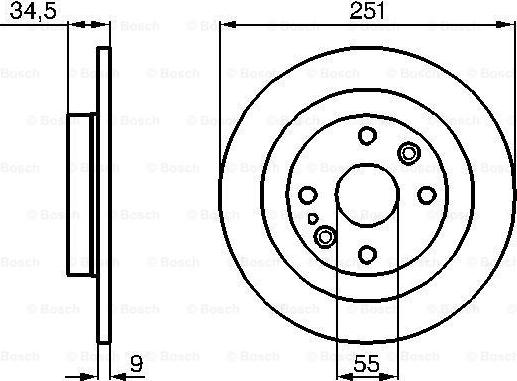 BOSCH 0 986 478 701 - Bremžu diski adetalas.lv