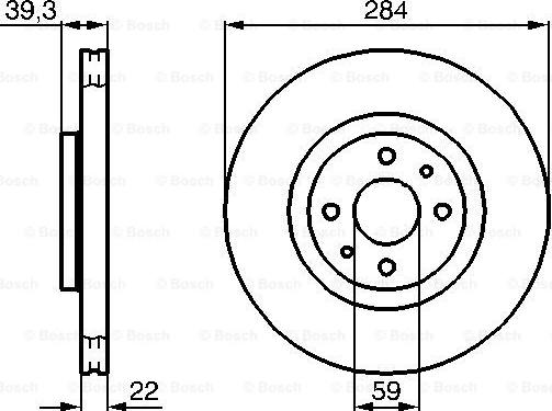 BOSCH 0 986 478 786 - Bremžu diski adetalas.lv