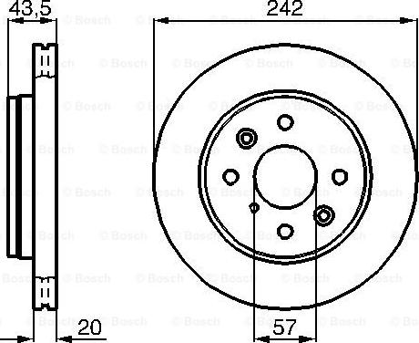 BOSCH 0 986 478 781 - Bremžu diski adetalas.lv