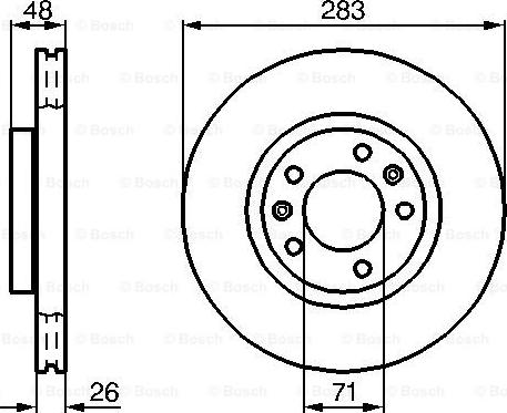 BOSCH 0 986 478 732 - Bremžu diski adetalas.lv