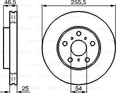 BOSCH 0 986 478 724 - Bremžu diski adetalas.lv