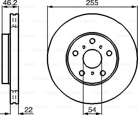 BOSCH 0 986 478 725 - Bremžu diski adetalas.lv