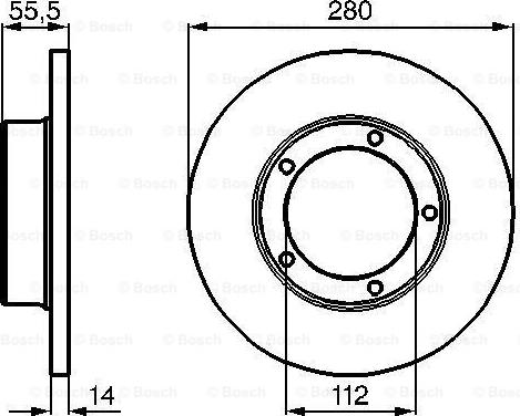 BOSCH 0 986 478 770 - Bremžu diski adetalas.lv