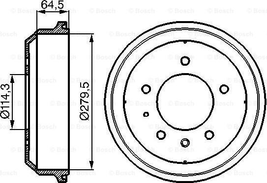 BOSCH 0 986 477 093 - Bremžu trumulis adetalas.lv