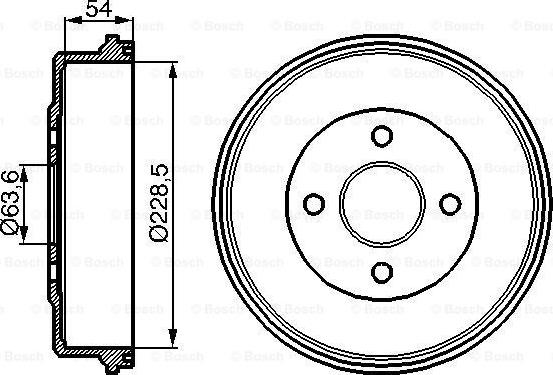 BOSCH 0 986 477 051 - Bremžu trumulis adetalas.lv