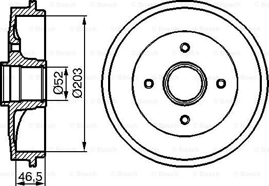 BOSCH 0 986 477 124 - Bremžu trumulis adetalas.lv