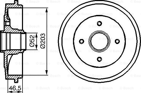 BOSCH 0 986 477 127 - Bremžu trumulis adetalas.lv