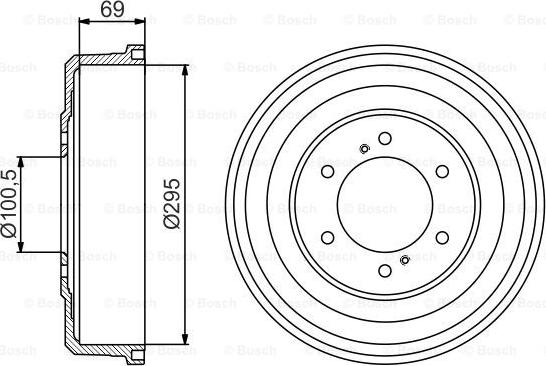 BOSCH 0 986 477 177 - Bremžu trumulis adetalas.lv