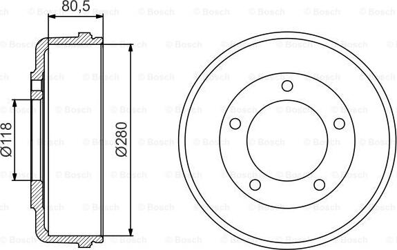 BOSCH 0 986 477 203 - Bremžu trumulis adetalas.lv