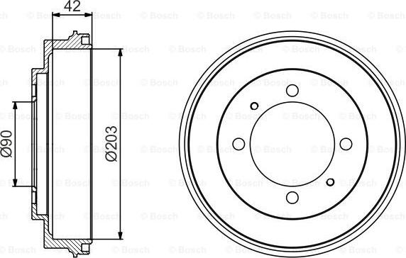 BOSCH 0 986 477 202 - Bremžu trumulis adetalas.lv