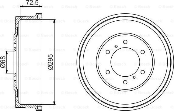 BOSCH 0 986 477 215 - Bremžu trumulis adetalas.lv