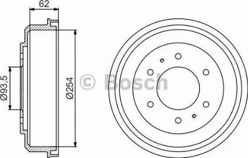 BOSCH 0 986 477 237 - Bremžu trumulis adetalas.lv