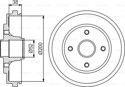 BOSCH 0 986 477 229 - Bremžu trumulis adetalas.lv