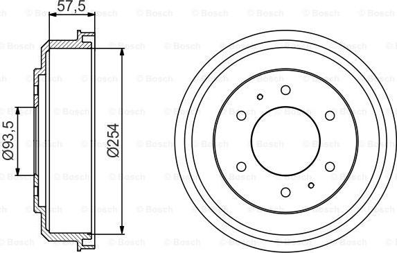 BOSCH 0 986 477 220 - Bremžu trumulis adetalas.lv