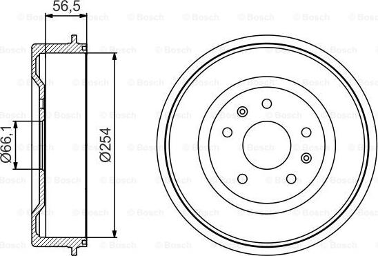 BOSCH 0 986 477 227 - Bremžu trumulis adetalas.lv