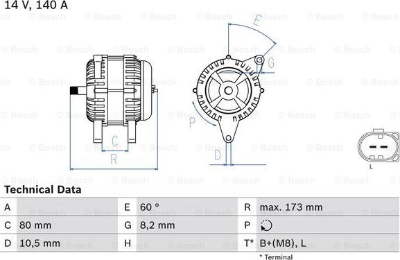 BOSCH 0 986 049 950 - Ģenerators adetalas.lv