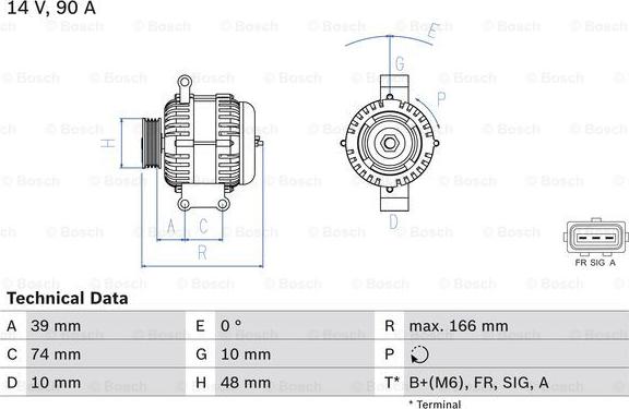 BOSCH 0 986 049 980 - Ģenerators adetalas.lv