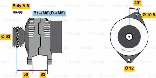 BOSCH 0 986 049 420 - Ģenerators adetalas.lv