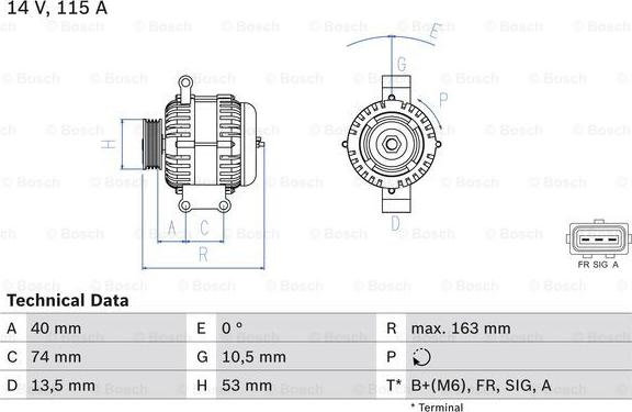 BOSCH 0 986 049 520 - Ģenerators adetalas.lv