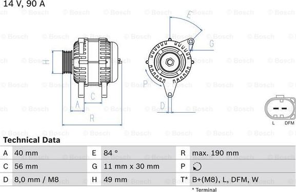 BOSCH 0 986 049 640 - Ģenerators adetalas.lv