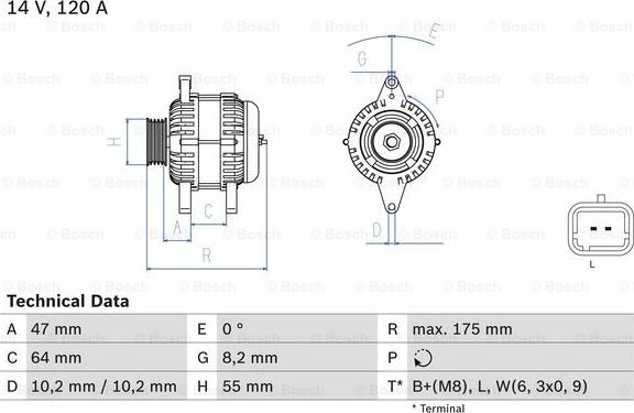 BOSCH 0 986 049 650 - Ģenerators adetalas.lv