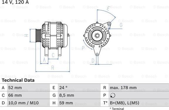 BOSCH 0 986 049 061 - Ģenerators adetalas.lv