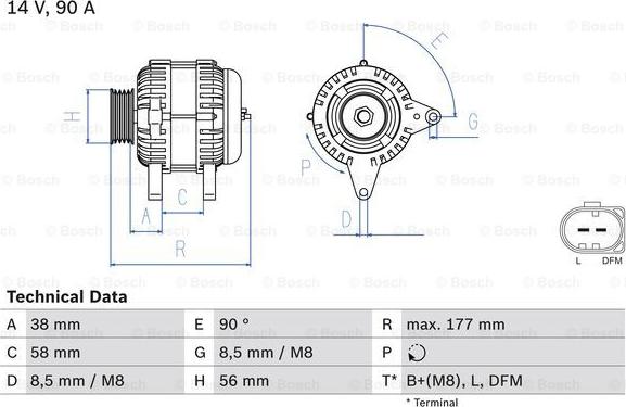 BOSCH 0 986 049 101 - Ģenerators adetalas.lv