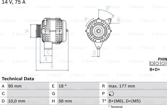 BOSCH 0 986 049 111 - Ģenerators adetalas.lv