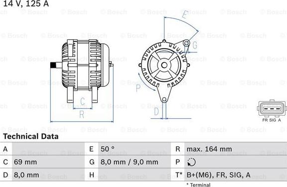 BOSCH 0 986 049 181 - Ģenerators adetalas.lv