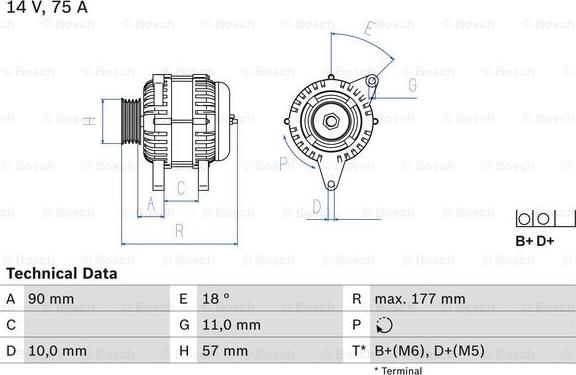 BOSCH 0 986 049 131 - Ģenerators adetalas.lv