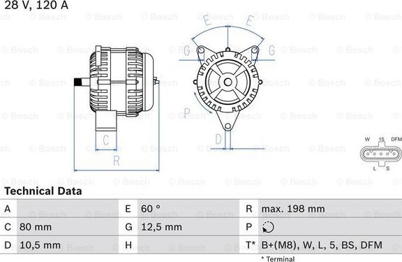 BOSCH 0 986 049 820 - Ģenerators adetalas.lv