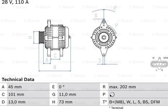 BOSCH 0 986 049 350 - Ģenerators adetalas.lv