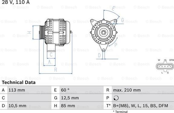 BOSCH 0 986 049 770 - Ģenerators adetalas.lv