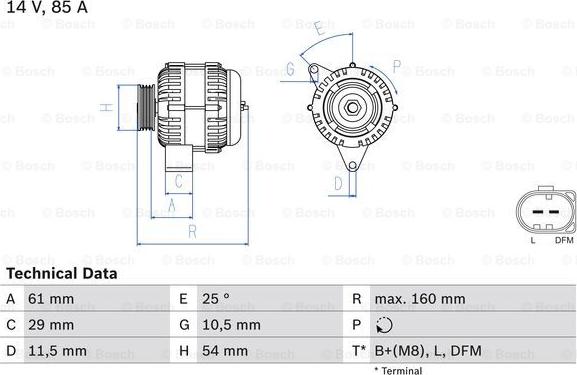 BOSCH 0 986 044 490 - Ģenerators adetalas.lv