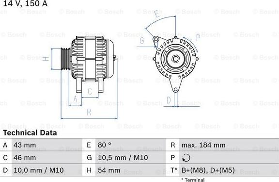 BOSCH 0 986 044 400 - Ģenerators adetalas.lv