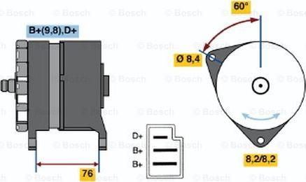 BOSCH 0 986 044 581 - Ģenerators adetalas.lv