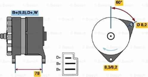 BOSCH 0 986 044 571 - Ģenerators adetalas.lv