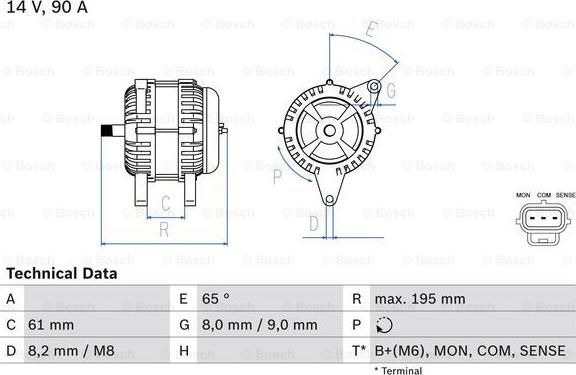 BOSCH 0 986 044 651 - Ģenerators adetalas.lv