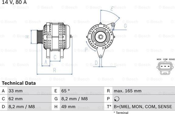 BOSCH 0 986 044 671 - Ģenerators adetalas.lv