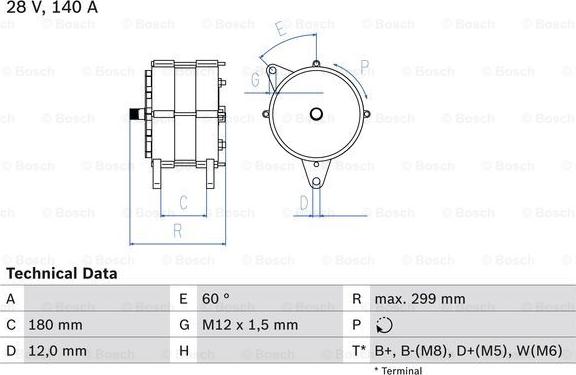 BOSCH 0 986 044 060 - Ģenerators adetalas.lv