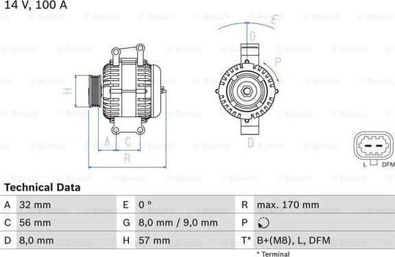 BOSCH 0 986 044 010 - Ģenerators adetalas.lv