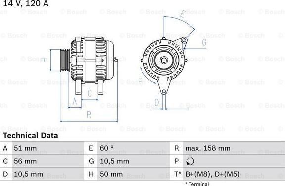 BOSCH 0 986 044 030 - Ģenerators adetalas.lv