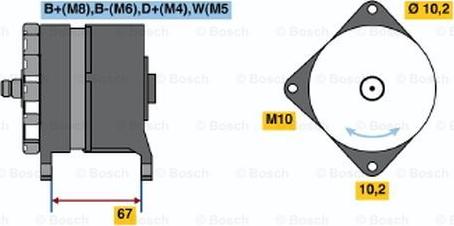 BOSCH 0 986 044 070 - Ģenerators adetalas.lv