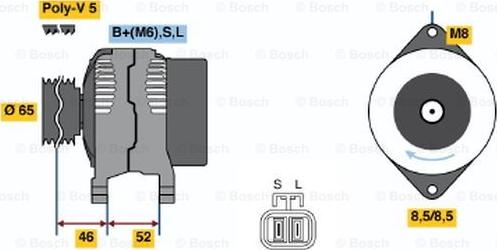 BOSCH 0 986 044 811 - Ģenerators adetalas.lv