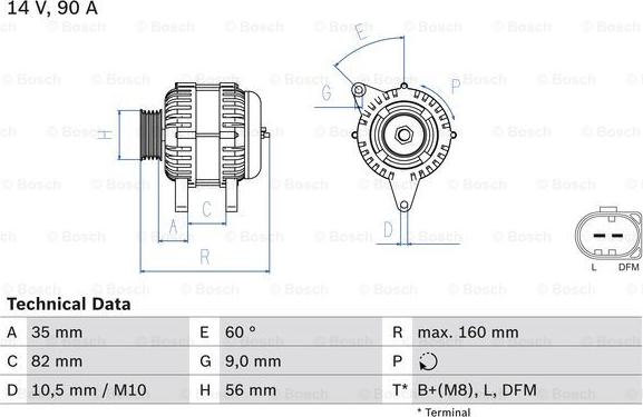 BOSCH 0 986 044 300 - Ģenerators adetalas.lv