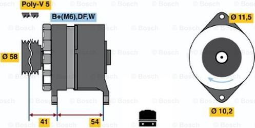 BOSCH 0 986 044 280 - Ģenerators adetalas.lv