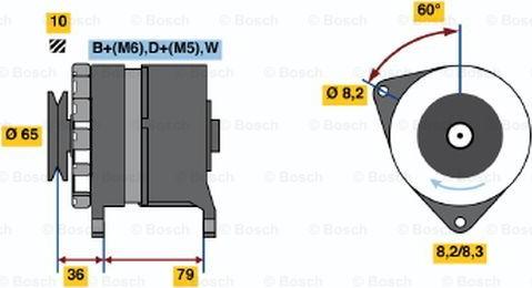 BOSCH 0 986 044 751 - Ģenerators adetalas.lv