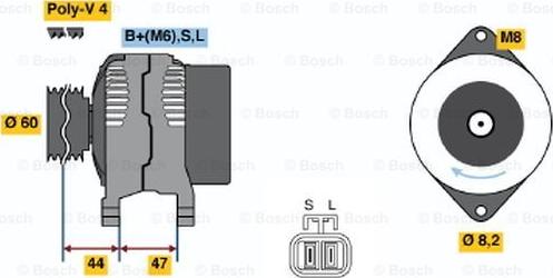 BOSCH 0 986 045 941 - Ģenerators adetalas.lv